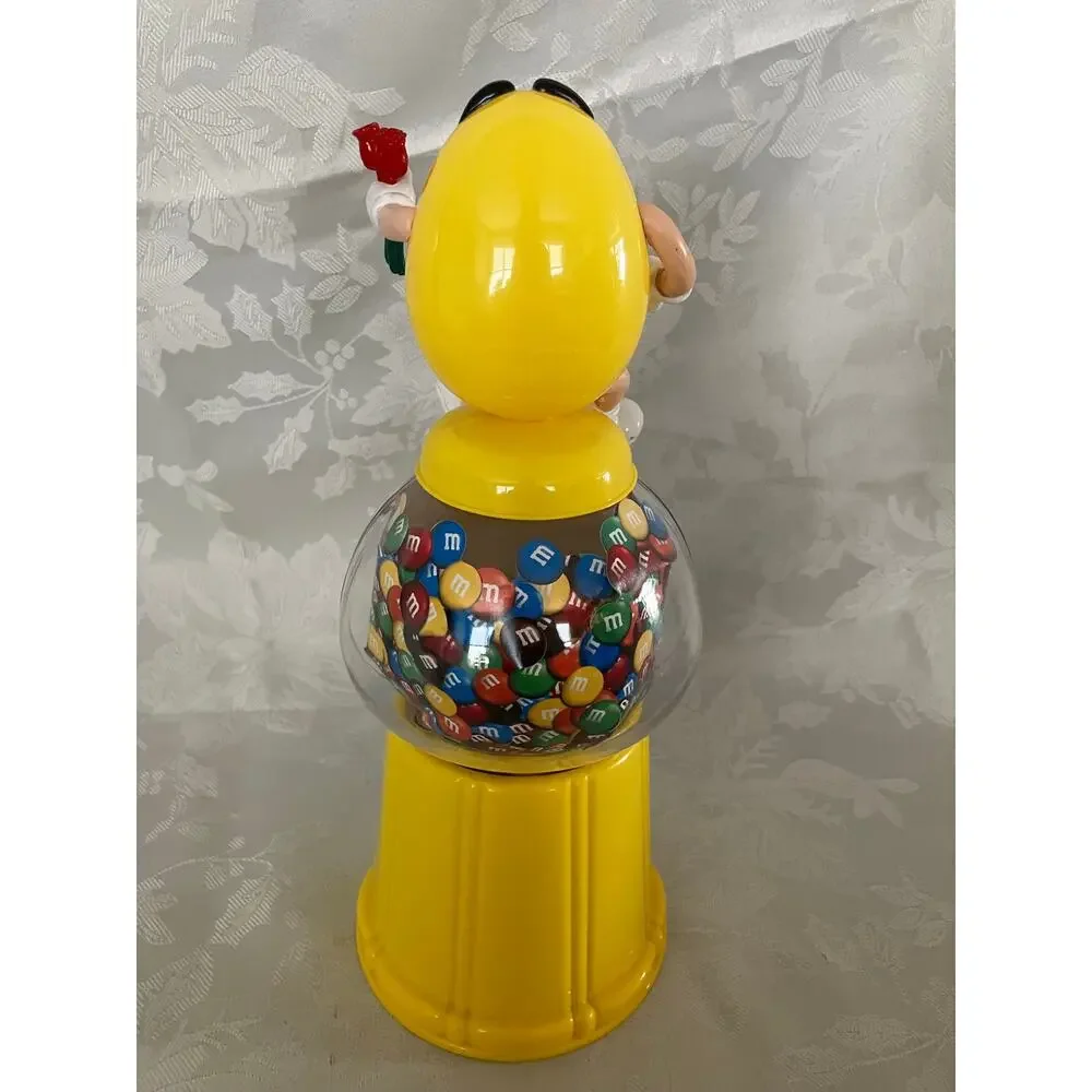 M&M's World Yellow M&M Rose Candy Dispenser Bank 13